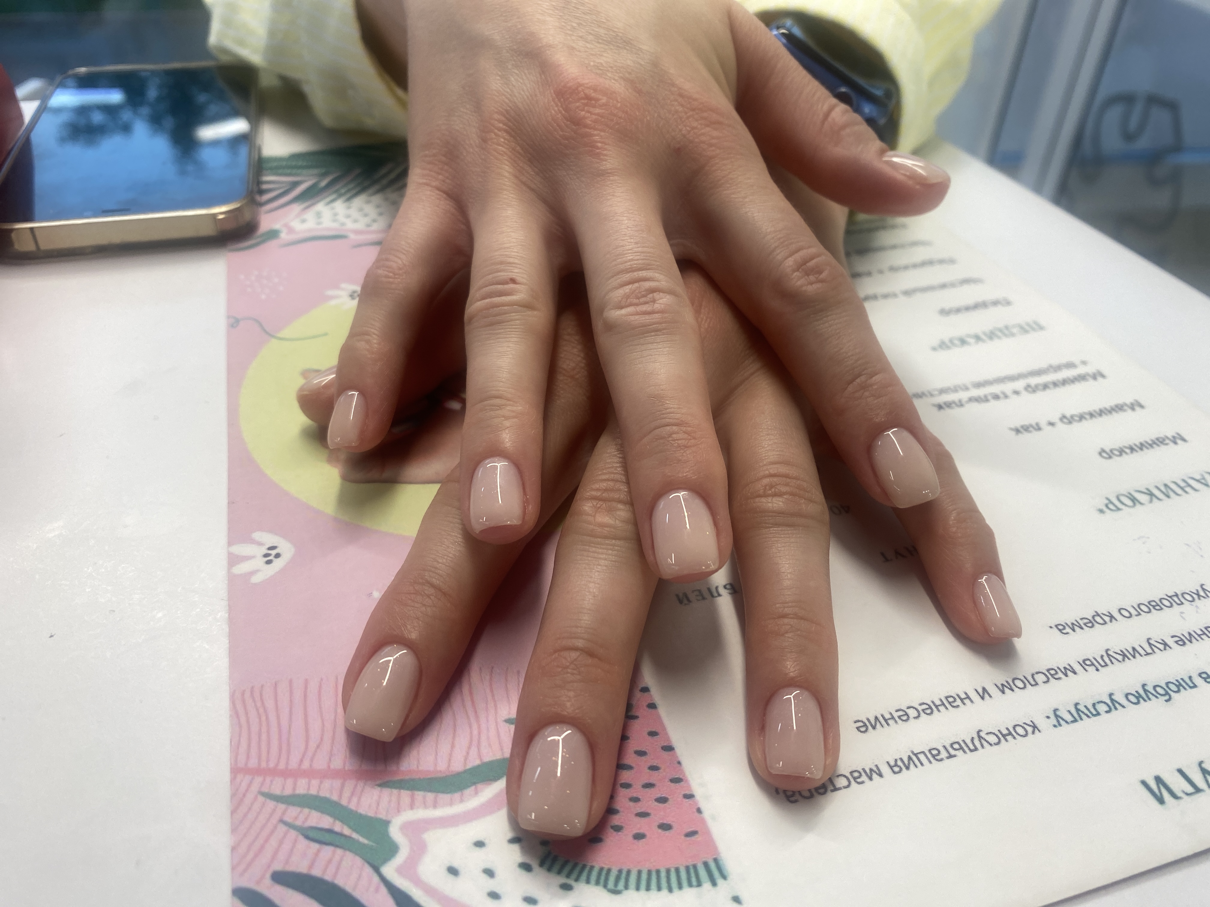 Маникюр, нежный, нюд, на каждый день, бесцветный, однотон