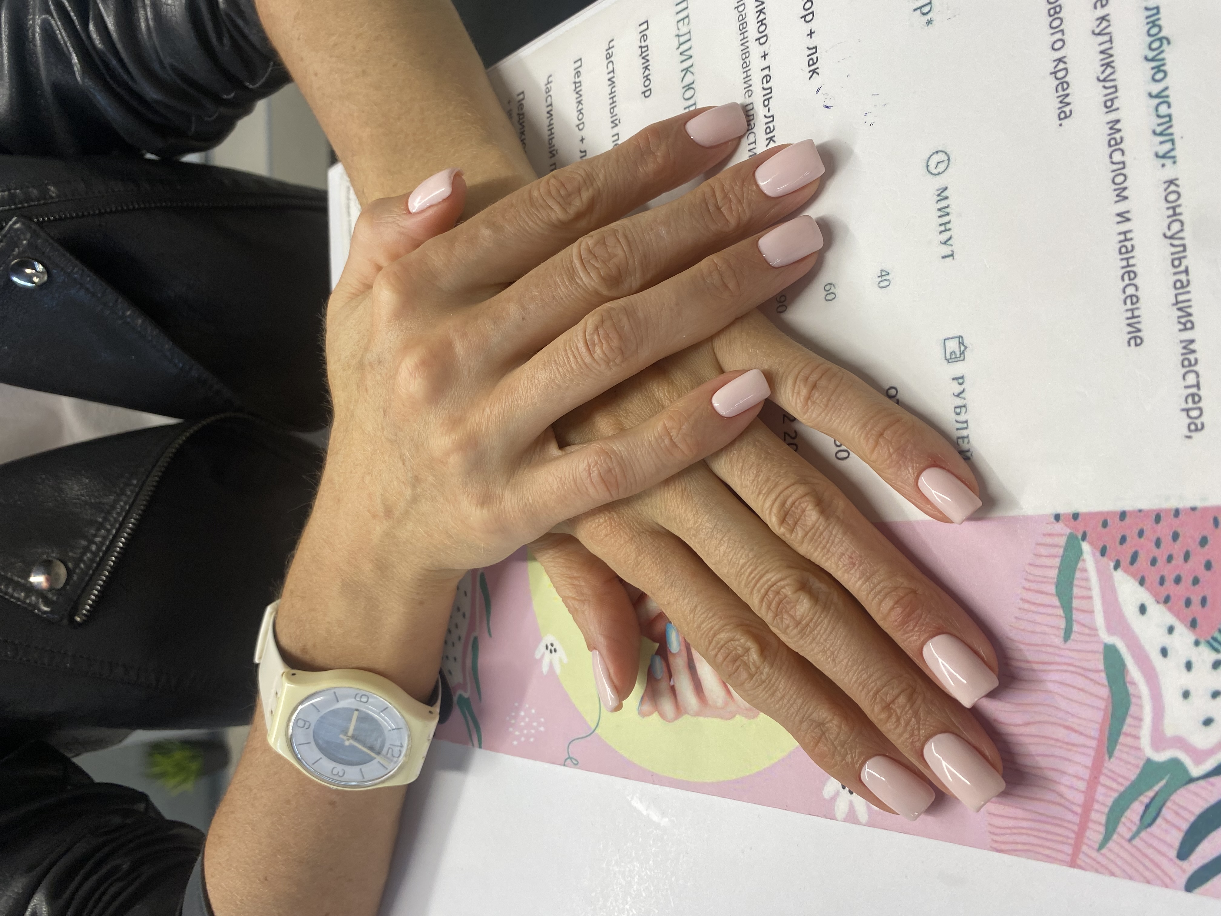 Маникюр, нюд, на каждый день, однотон, белый, нежный